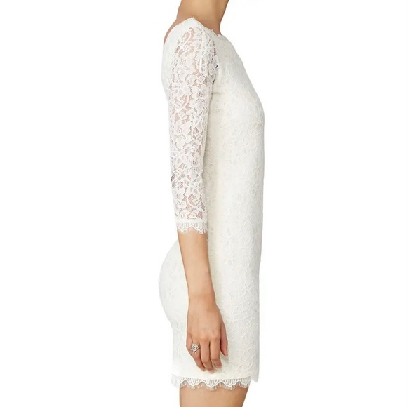 DVF Cream Lace Dress - Picture 4 of 12